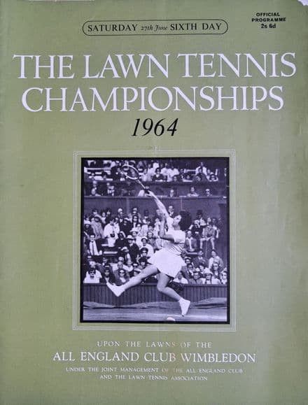 Wimbledon Championships Programme (1964, Jun 27th, Day 6)