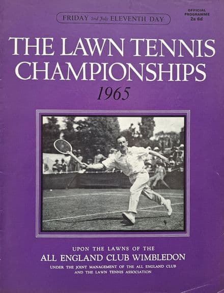 Wimbledon Championships Programme (1965, Jul 2nd, Day 11)