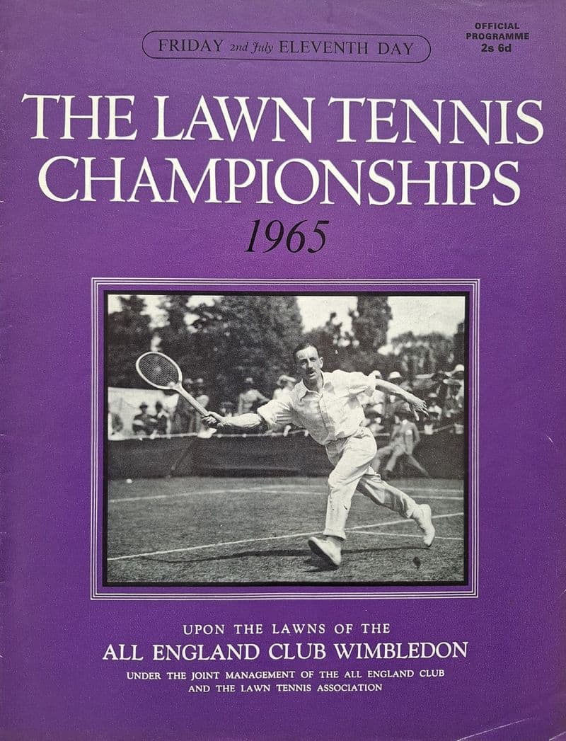 Wimbledon Championships Programme (1965, Jul 2nd, Day 11)