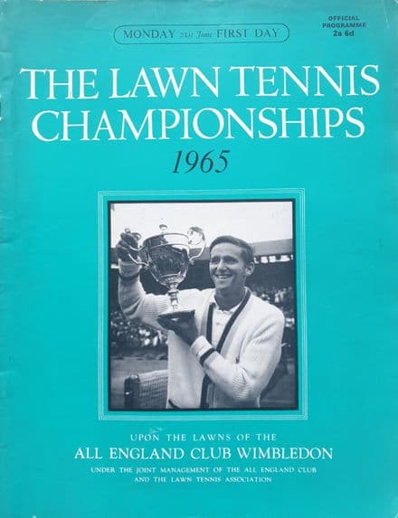 Wimbledon Championships Programme (1965, Jun 21st, Day 1)