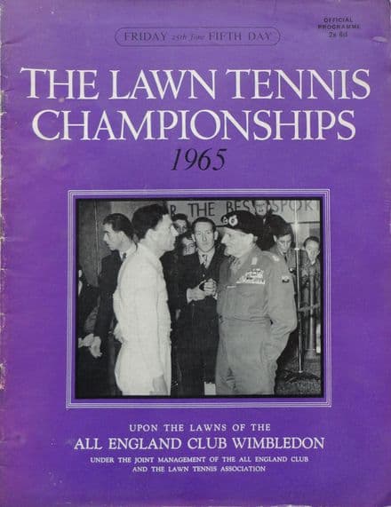 Wimbledon Championships Programme (1965, Jun 25th, Day 5)