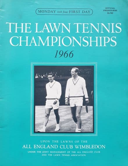 Wimbledon Championships Programme (1966, Jun 20th, Day 1)