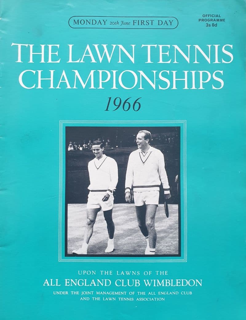Wimbledon Championships Programme (1966, Jun 20th, Day 1)
