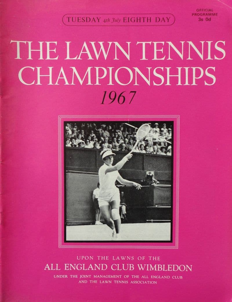 Wimbledon Championships Programme (1967, Jul 4th, Day 8)