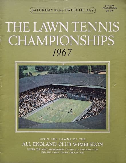 Wimbledon Championships Programme (1967, July 8th, Final Day)