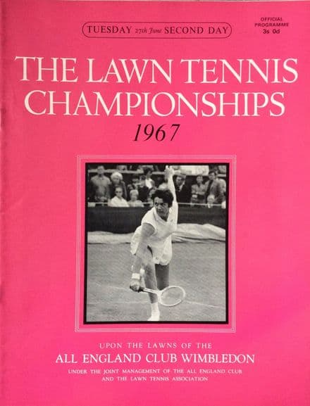 Wimbledon Championships Programme (1967, Jun 27th, Day 2)