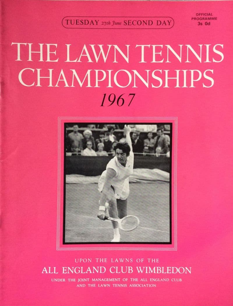Wimbledon Championships Programme (1967, Jun 27th, Day 2)