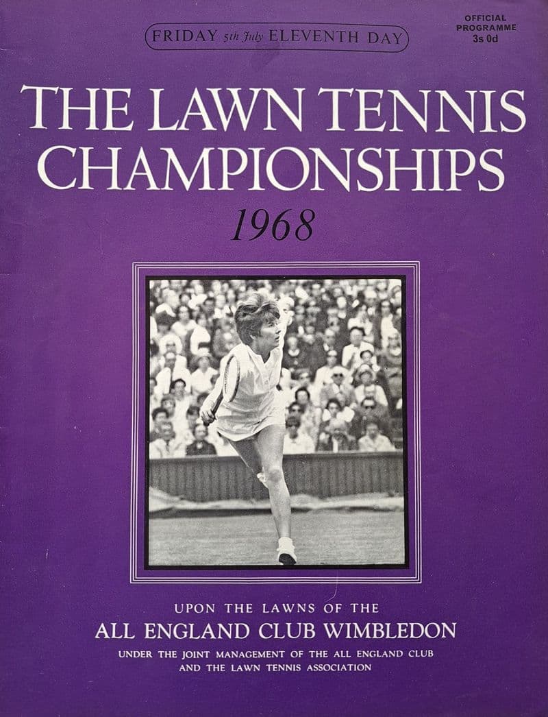 Wimbledon Championships Programme (1968, Jul 5th, Day 11)