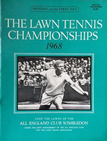 Wimbledon Championships Programme (1968, Jun 24th, Day 1)