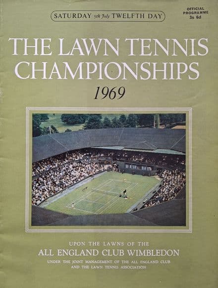 Wimbledon Championships Programme (1969, July 5th, Day 12)