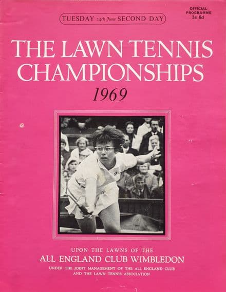 Wimbledon Championships Programme (1969, Jun 24th, Day 2)