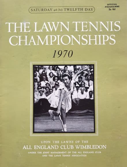 WImbledon Championships Programme (1970, Jul 4th, Final Day)