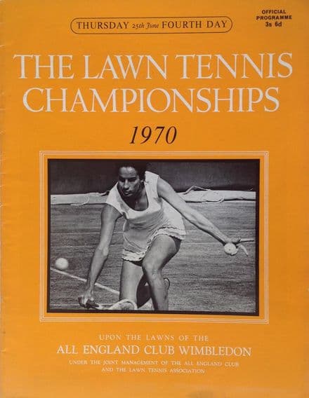 Wimbledon Championships Programme (1970, Jun 25th, Day 4)