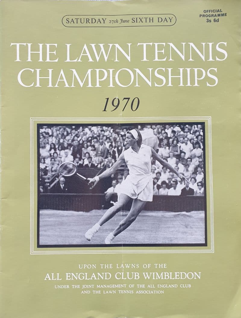 Wimbledon Championships Programme (1970, Jun 27th, Day 6)
