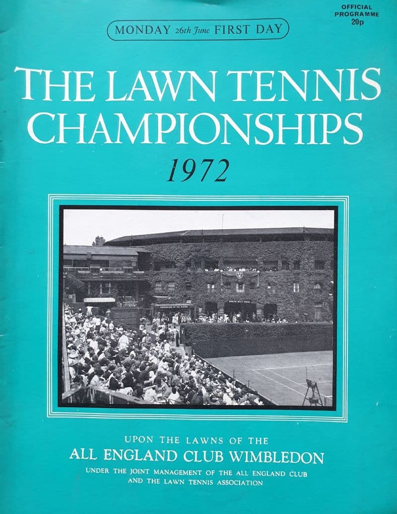 Wimbledon Championships Programme (1972, Jun 26th, Day 1)