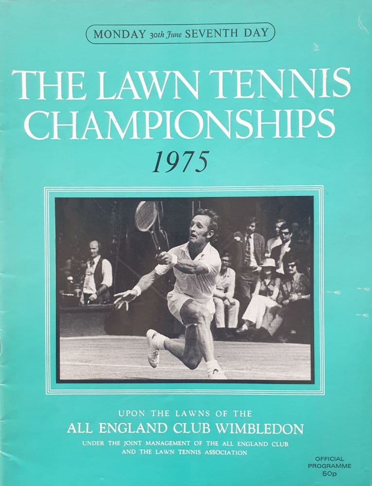 Wimbledon Championships Programme 1975 Jun 30th Day 7