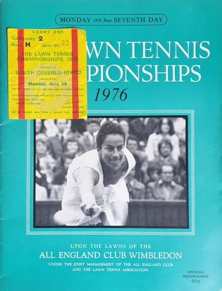 Wimbledon Championships Programme (1976, June 28th, Day 7)
