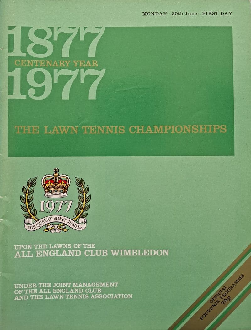 Wimbledon Championships Programme (1977, June 20th, Day 1)