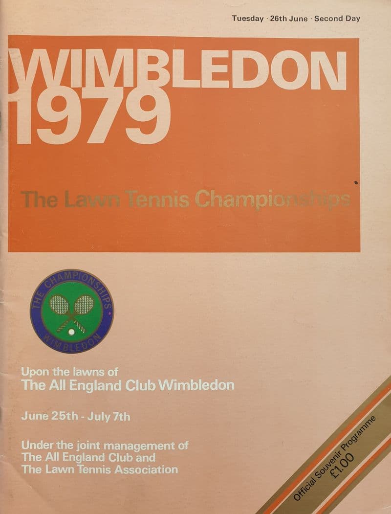 Wimbledon Championships Programme (1979, Jun 26th, Day 2)