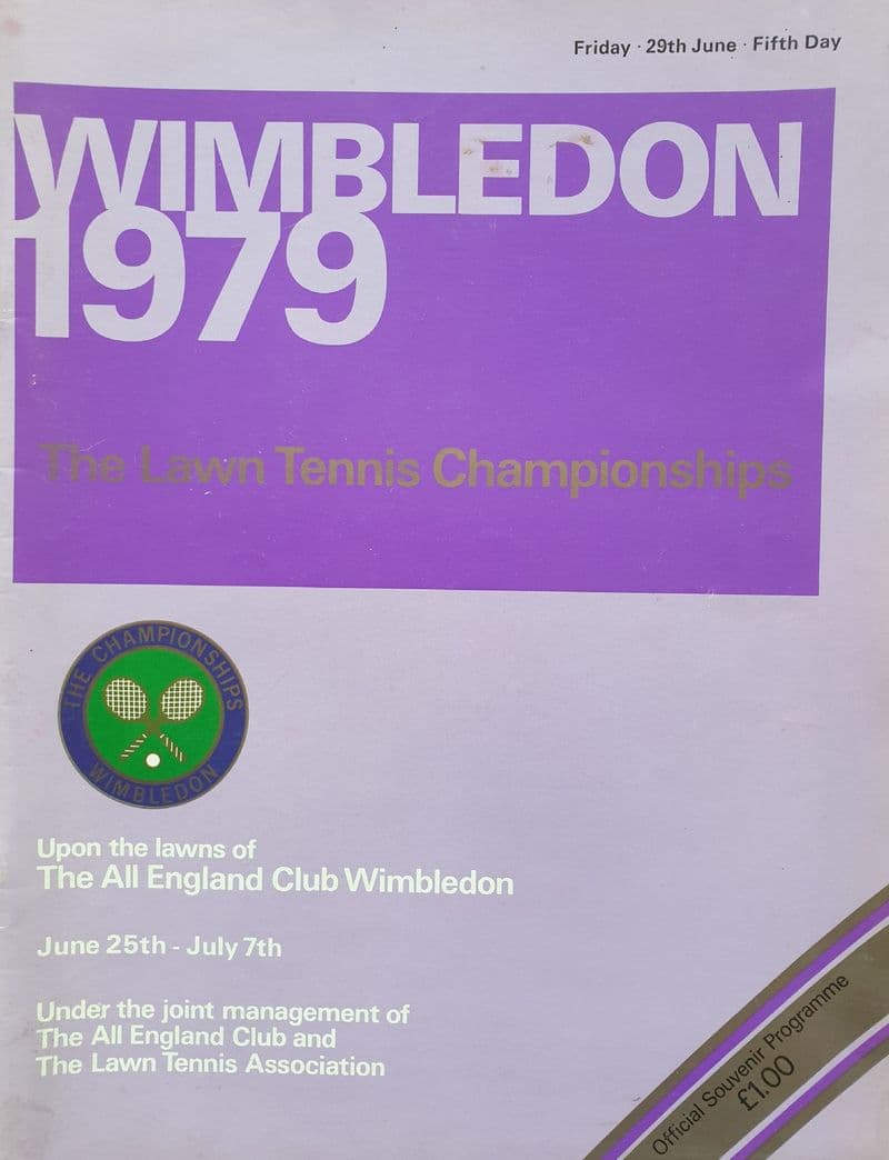 Wimbledon Championships Programme (1979, Jun 29th, Day 5)