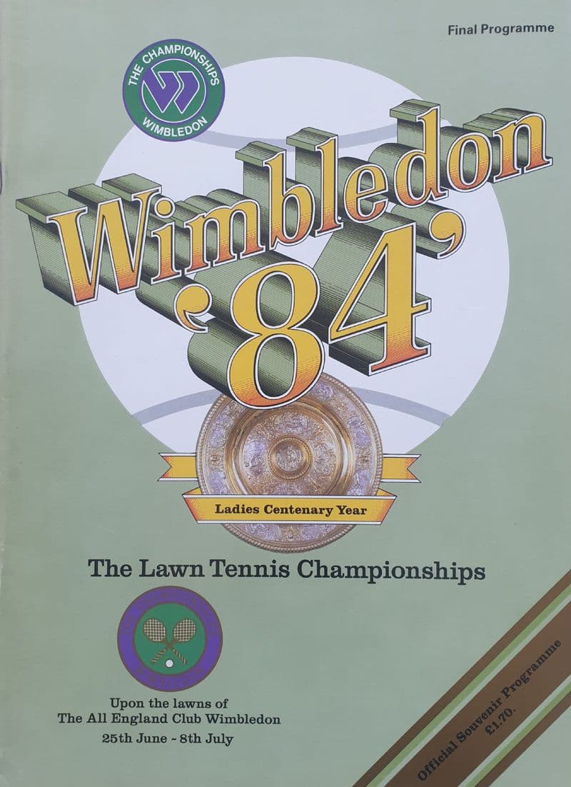 Wimbledon Championships Programme (1984, Final Programme)