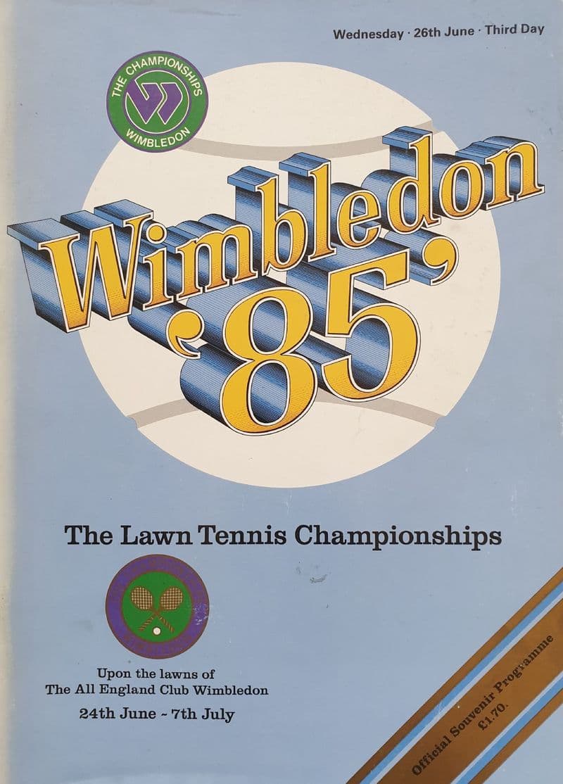 Wimbledon Championships Programme (1985, Jun 26th, Day 3)