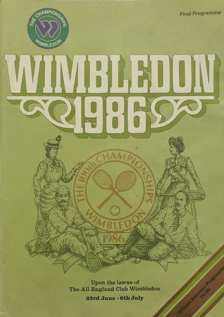Wimbledon Championships Programme (1986, Final Programme)