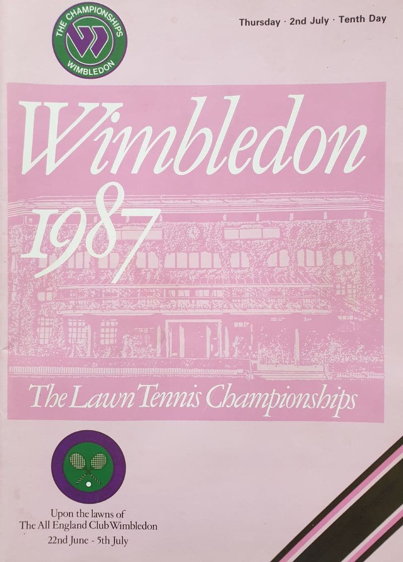 Wimbledon Championships Programme (1987, Jul 2nd, Day 10)