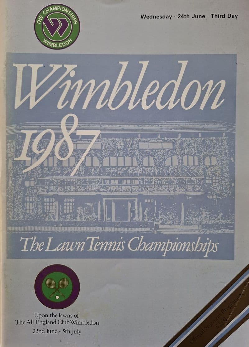 Wimbledon Championships Programme (1987, Jun 24th, Day 3)