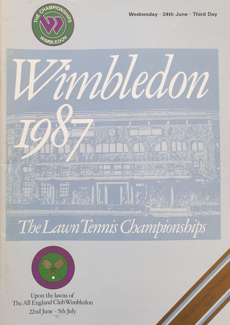 Wimbledon Championships Programme (1987, Jun 24th, Day 3)