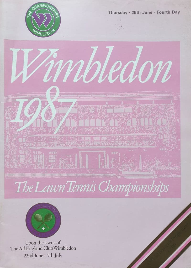 Wimbledon Championships Programme (1987, Jun 25th, Day 4)