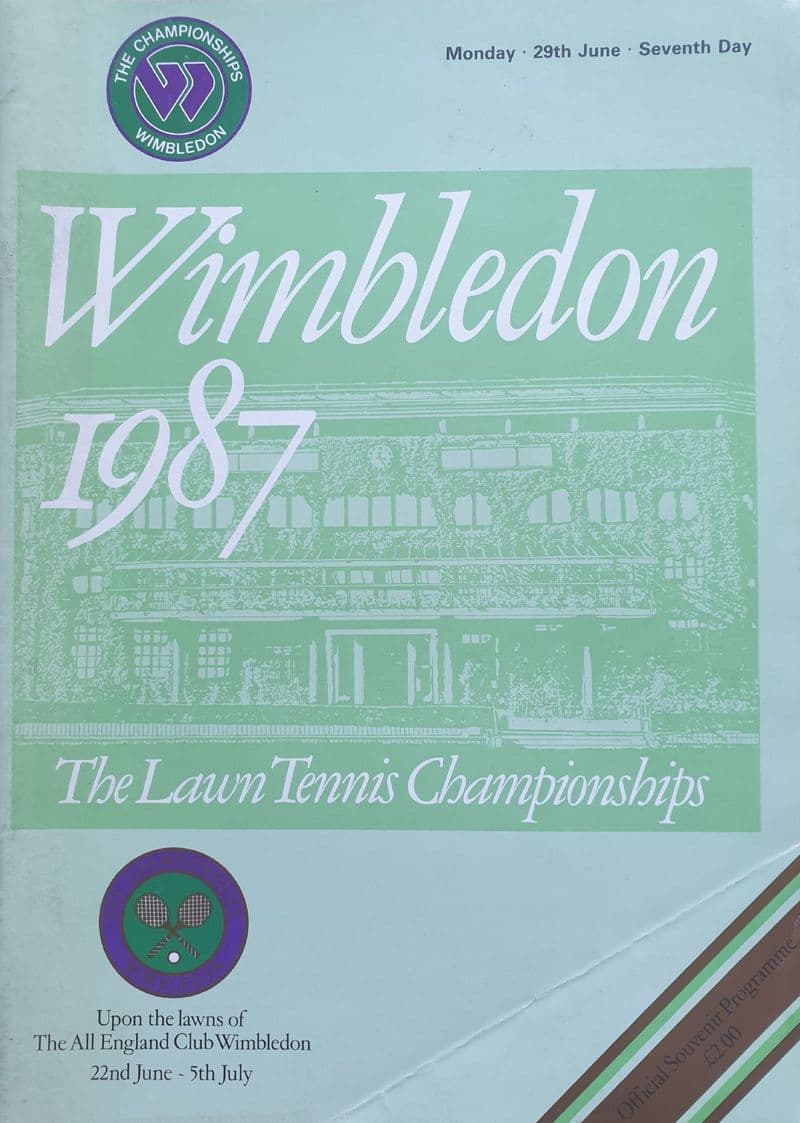 Wimbledon Championships Programme (1987, Jun 29th, Day 7)