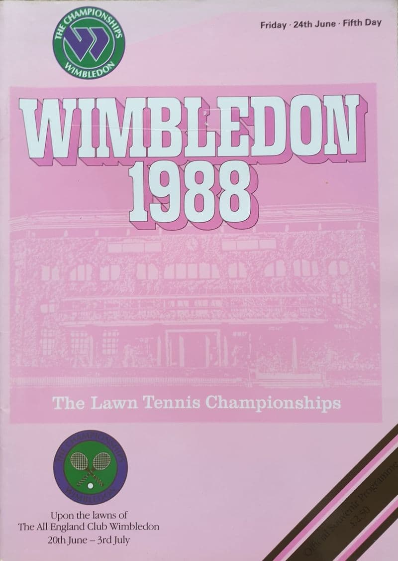Wimbledon Championships Programme (1988, June 24th, Day 5)