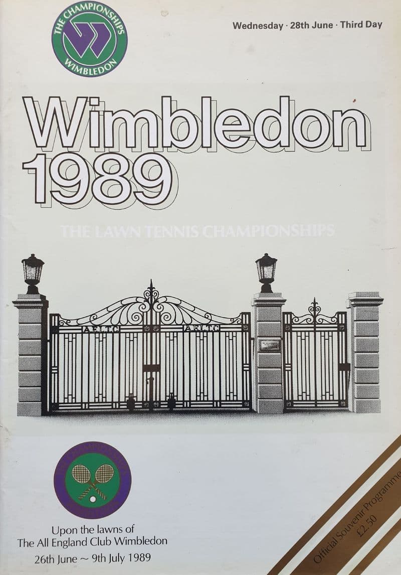 Wimbledon Championships Programme (1989, Jun 28th, Day 3)