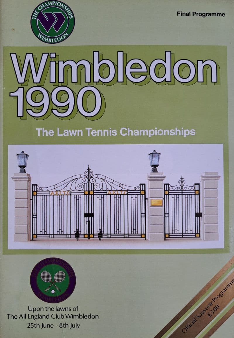 Wimbledon Championships Programme (1990, Final Programme)