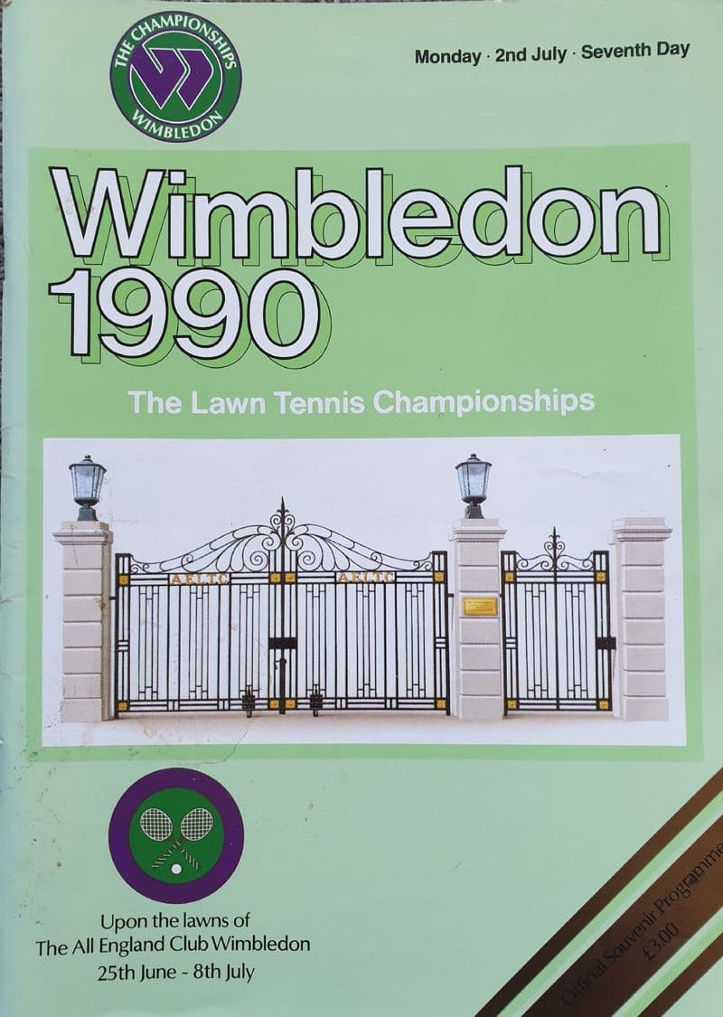 Wimbledon Championships Programme (1990, Jul 2nd, Day 7)