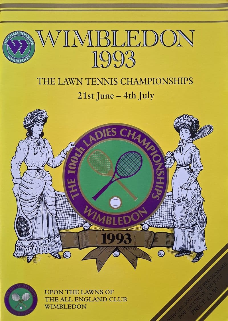 Wimbledon Championships Programme (1993, Jul 3rd,  Day 12)