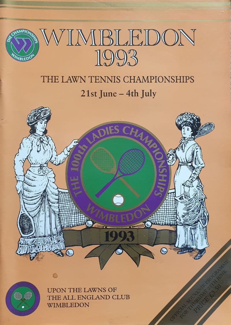 Wimbledon Championships Programme (1993, Jun 24th,  Day 4)