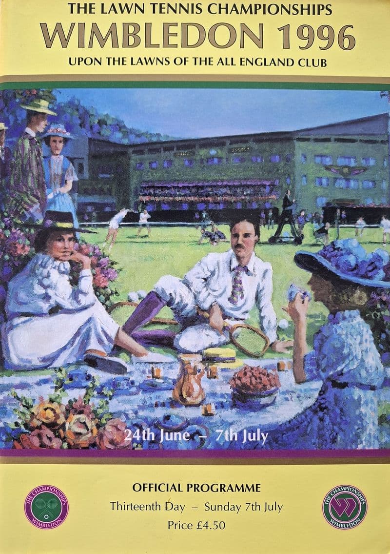 Wimbledon Championships Programme (1996, Jul 6th, Day 13)