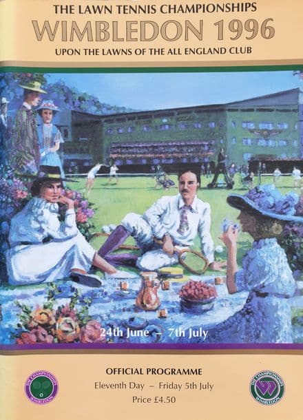Wimbledon Championships Programme (1996, July 5th, Day 11)
