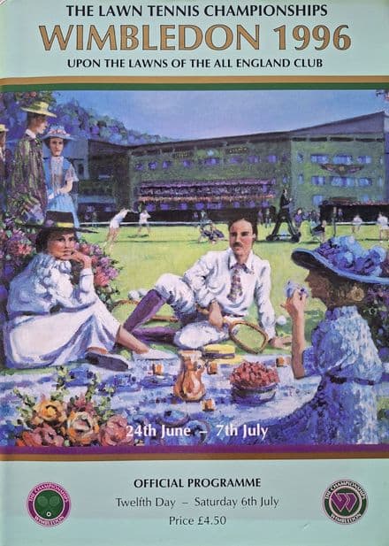 Wimbledon Championships Programme (1996, July 6th, Day 12)