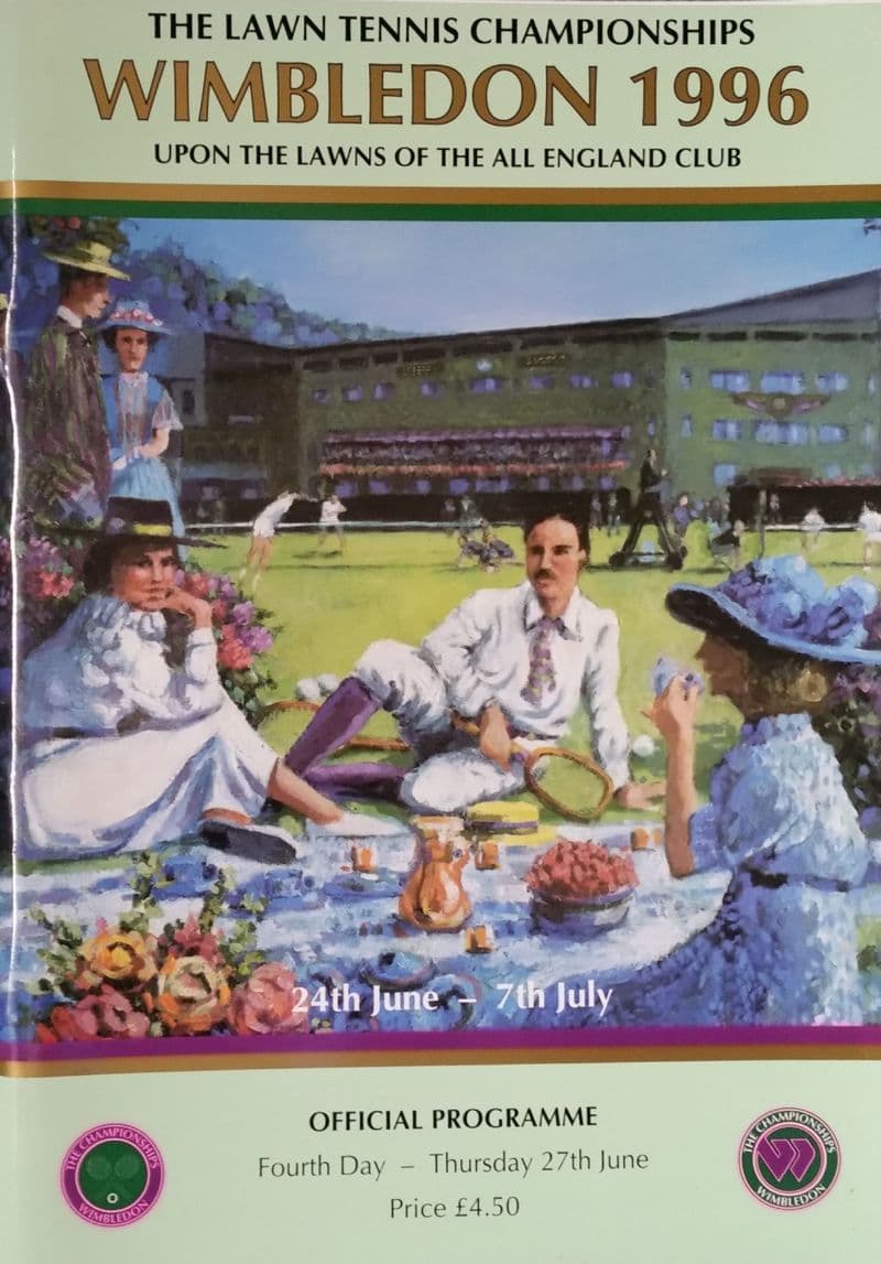 Wimbledon Championships Programme (1996, Jun 27th, Day 4)
