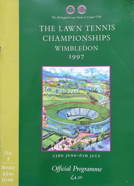 Wimbledon Championships Programme (1997, Jun 23rd, Day 1)