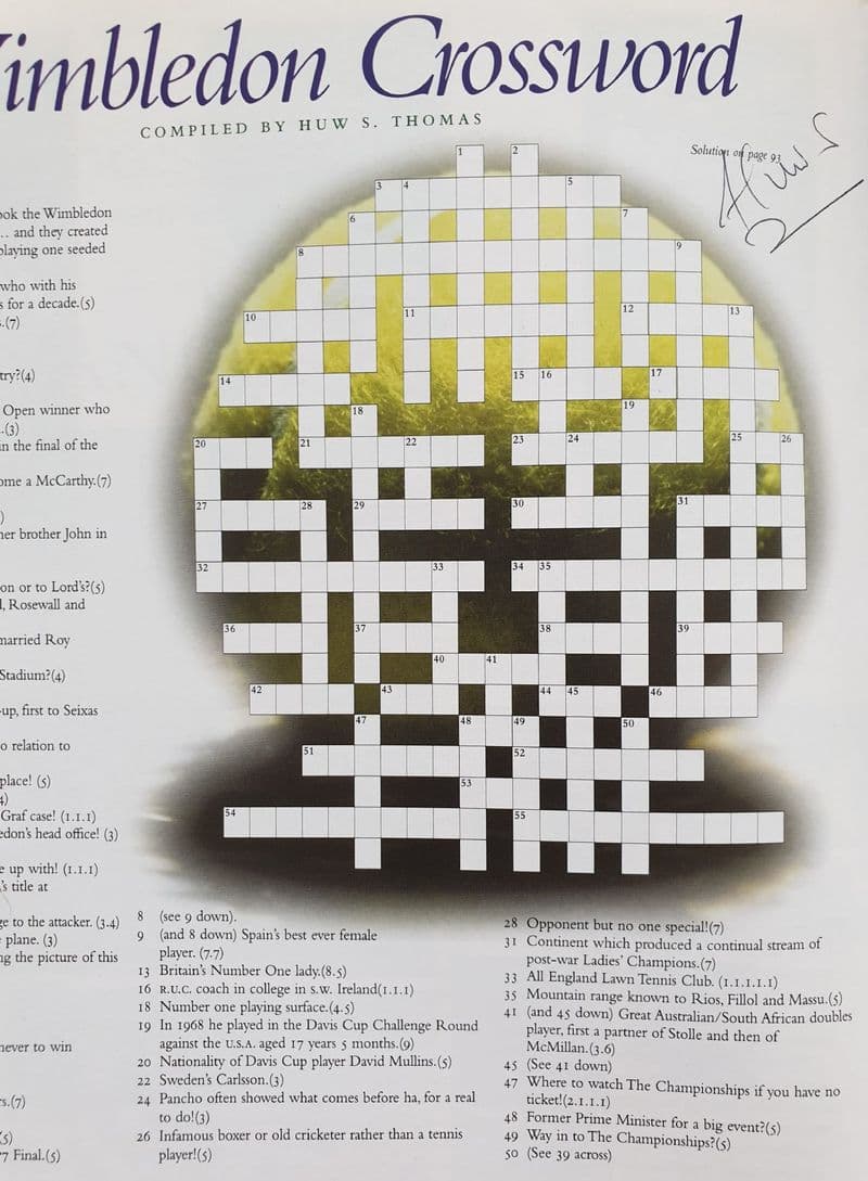 Wimbledon Championships Programme (1998, Final Prog) SIGNED