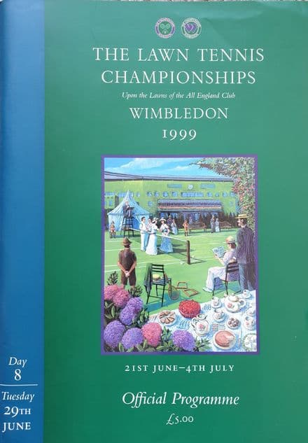 Wimbledon Championships Programme (1999, Jun 29th, Day 8)