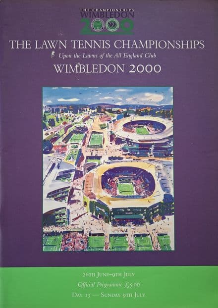 Wimbledon Championships Programme (2000, Jul 9th,  Day 13)