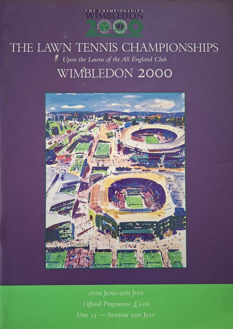 Wimbledon Championships Programme (2000, Jul 9th,  Day 13)