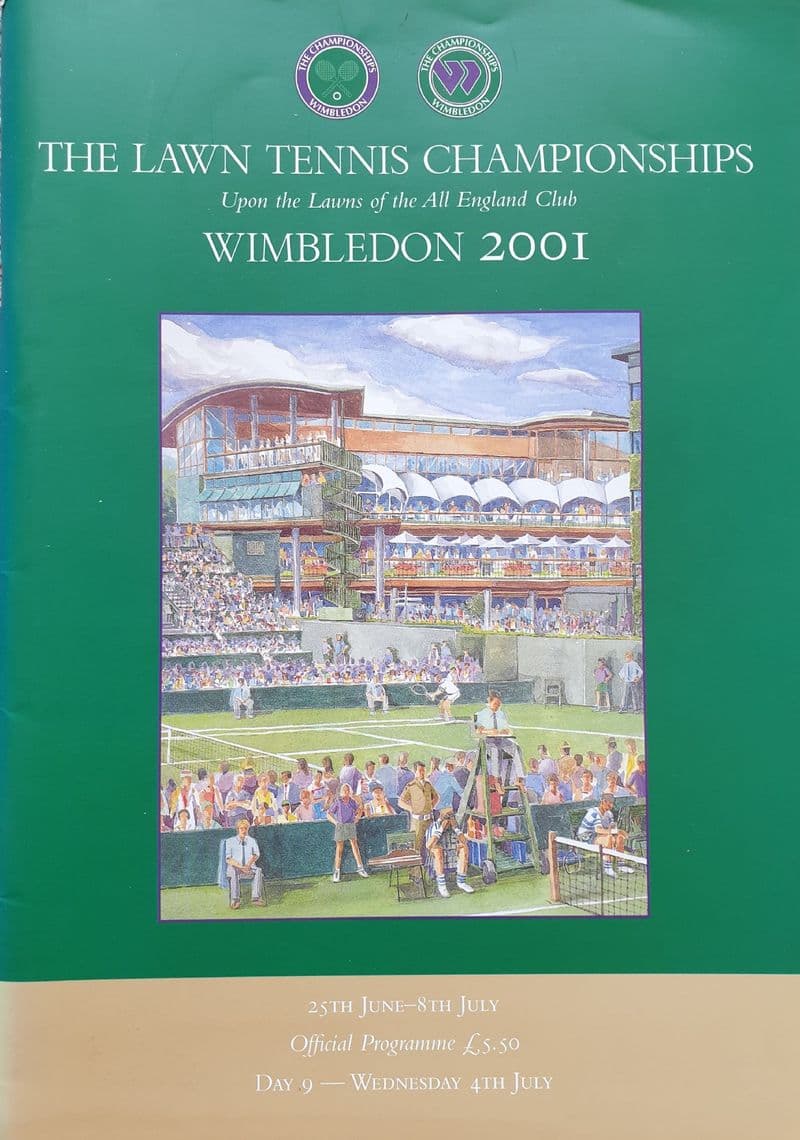 Wimbledon Championships Programme (2001, Jul 4th,  Day 9)
