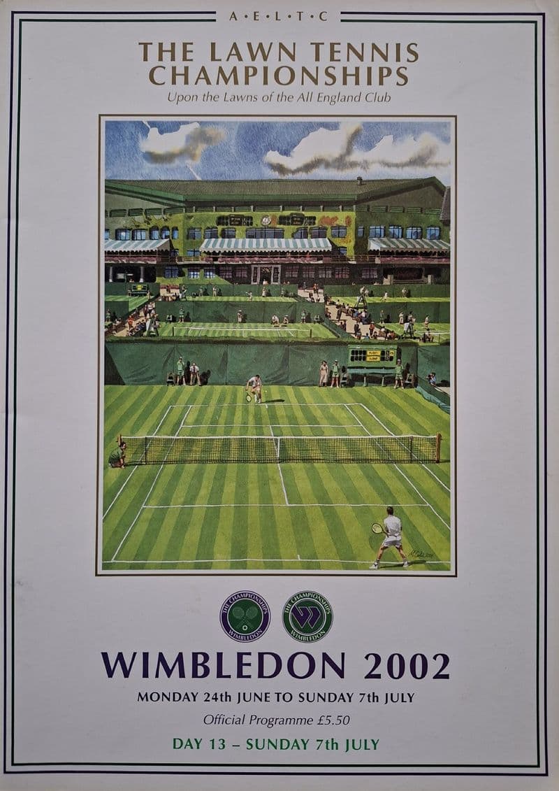 Wimbledon Championships Programme (2002, Jul 7th,  Day 13)