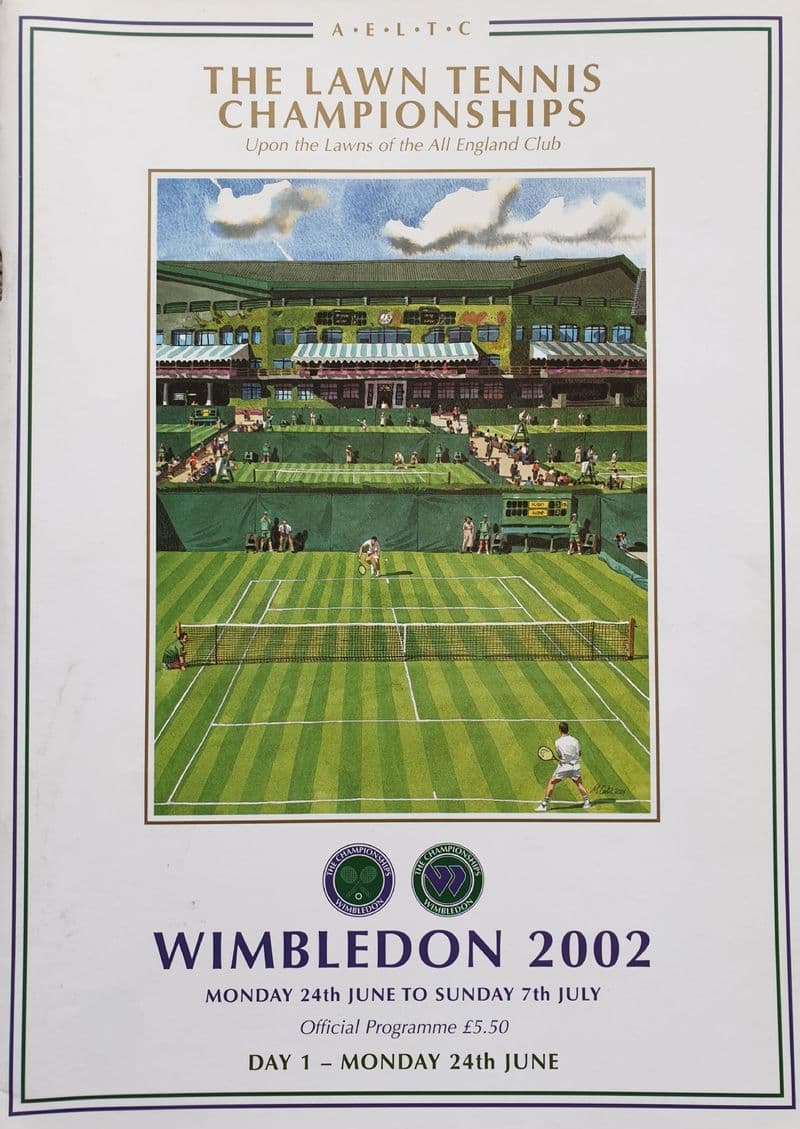 Wimbledon Championships Programme (2002, Jun 24th, Day 1)